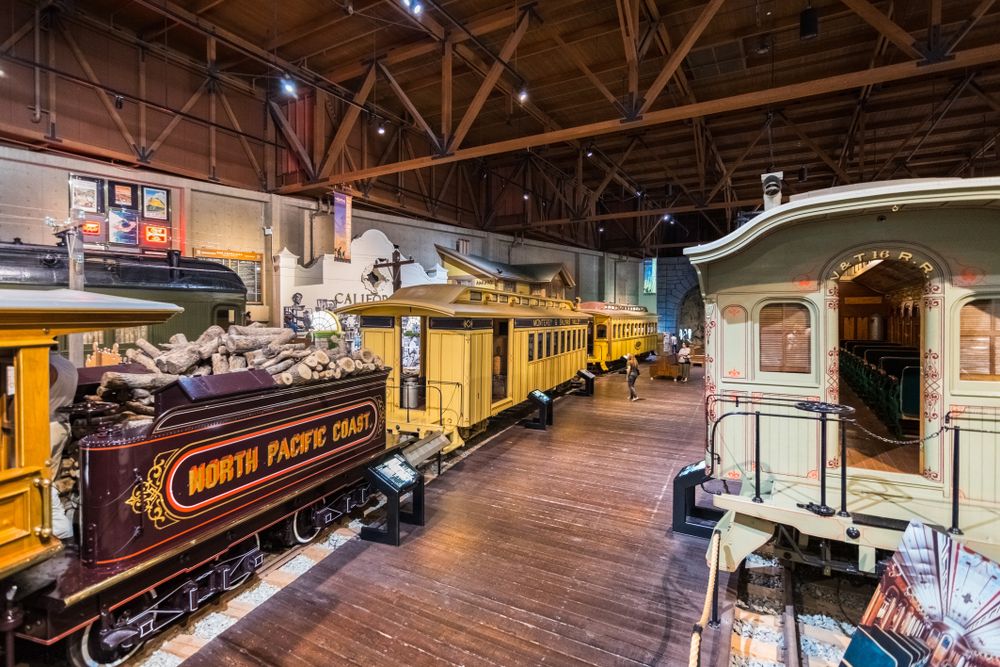 Interior of California State Railroad Museum