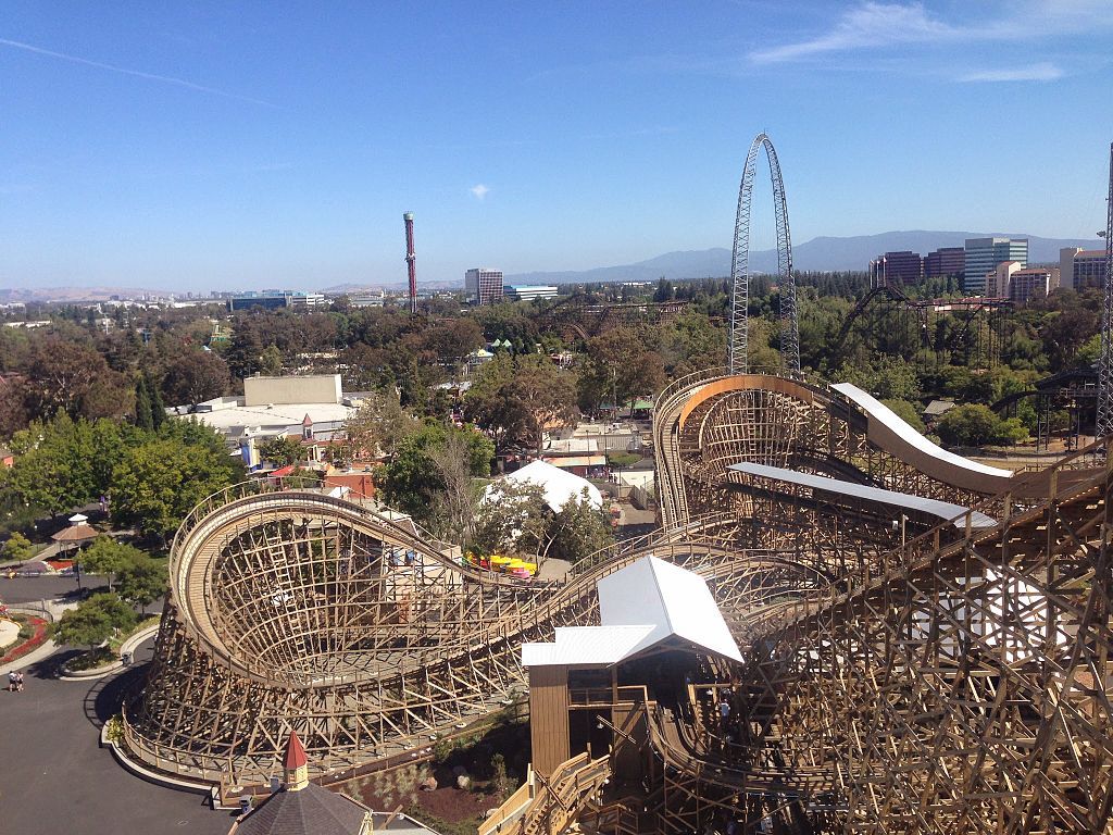 Rollercoaster at California’s Great America