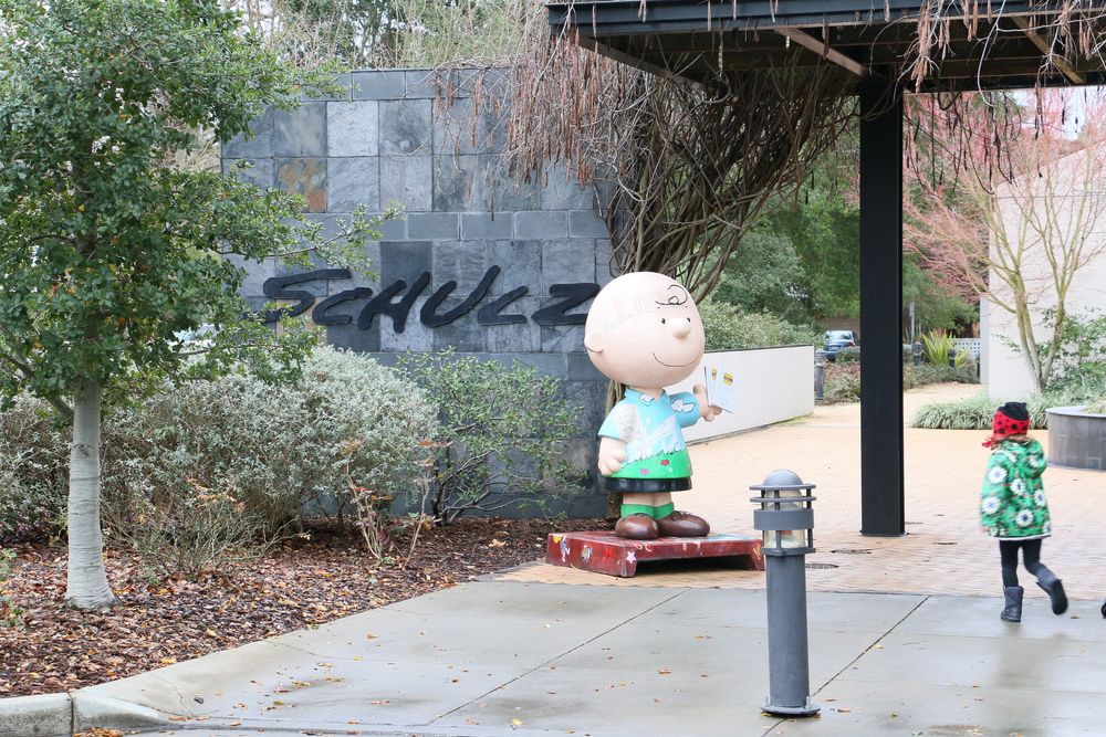 Charlie Brown statue at Charles M. Schulz Museum and Research Center