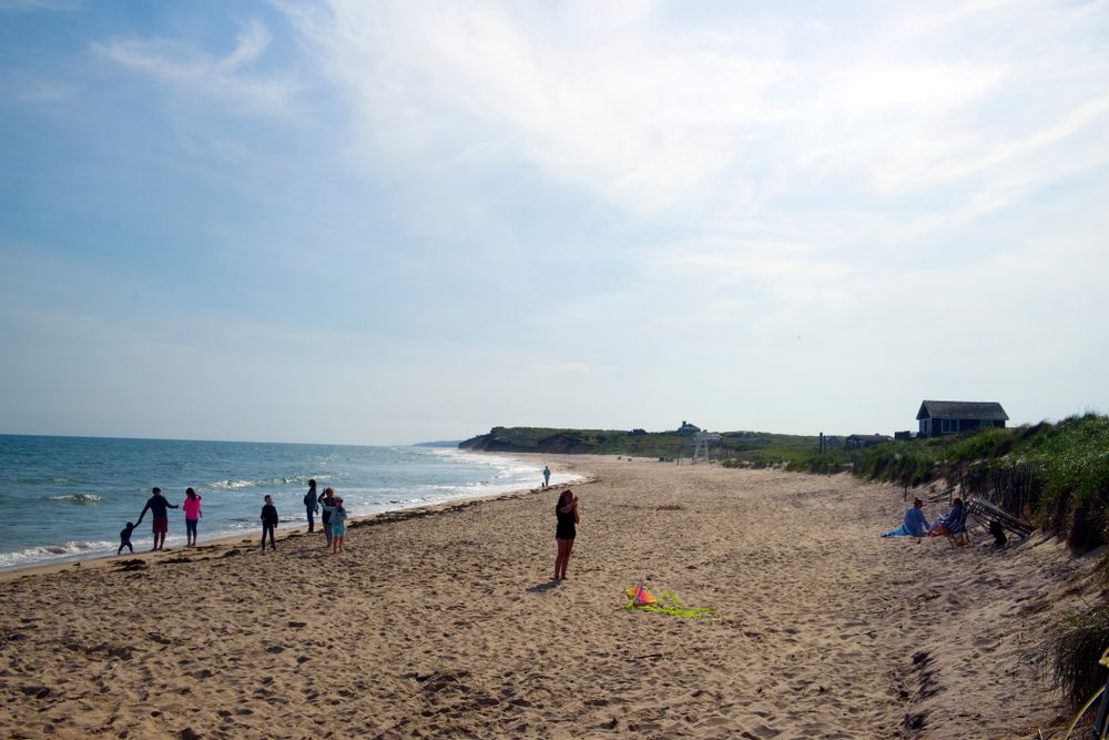 People at Ditch Plains Beach