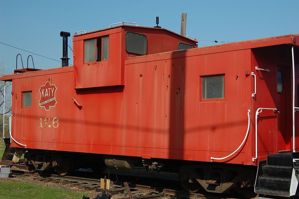 Train caboose at Fort Smith Trolley Museum