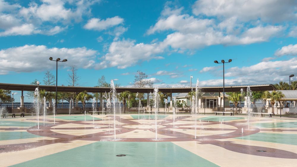 Splash pad of Historic Downtown Sanford