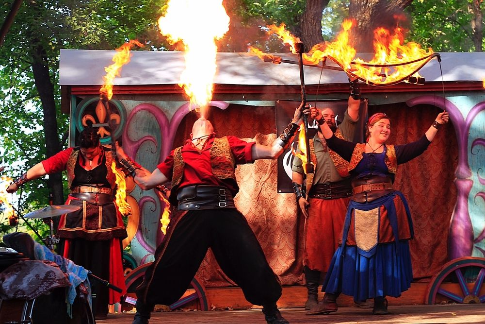 Fire dancers at the Minnesota Renaissance Festival