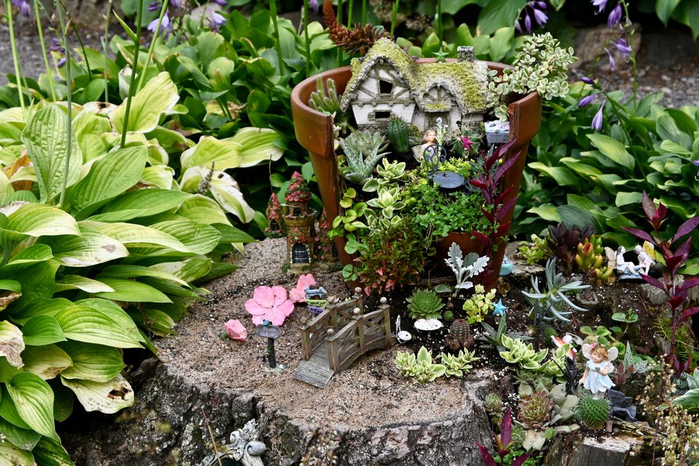 Miniature fairies at Munsinger and Clemens Gardens