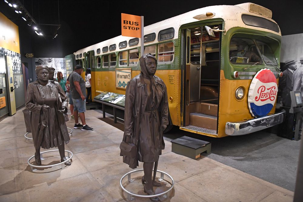 Rosa Parks exhibit in the National Civil Rights Museum