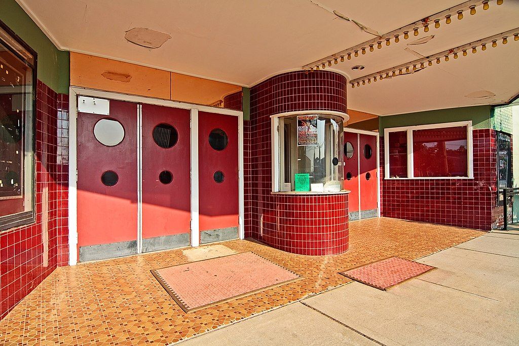 Ticket booth and entrance doors of the Royal Theater
