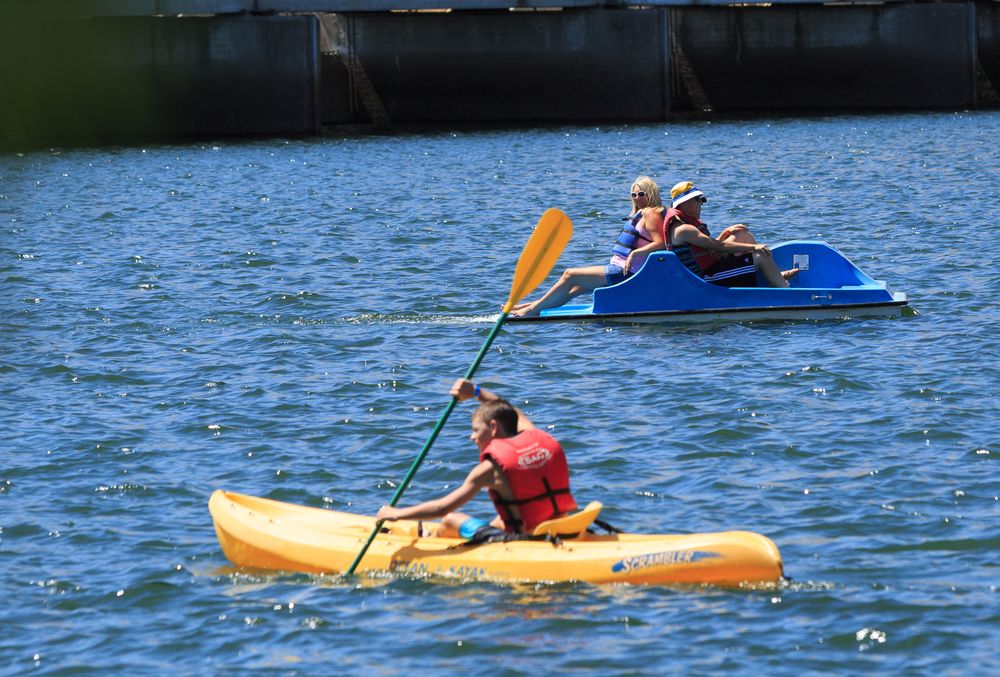 Kayaking at Sacramento State Aquatic Center