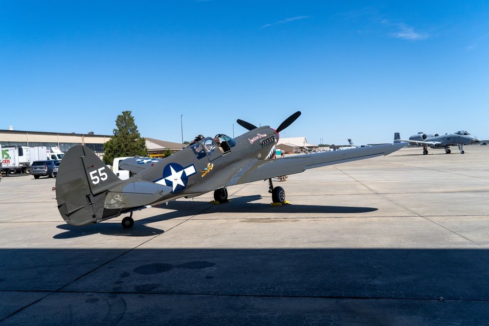 Aircraft on the grounds of Shaw Air Force Base