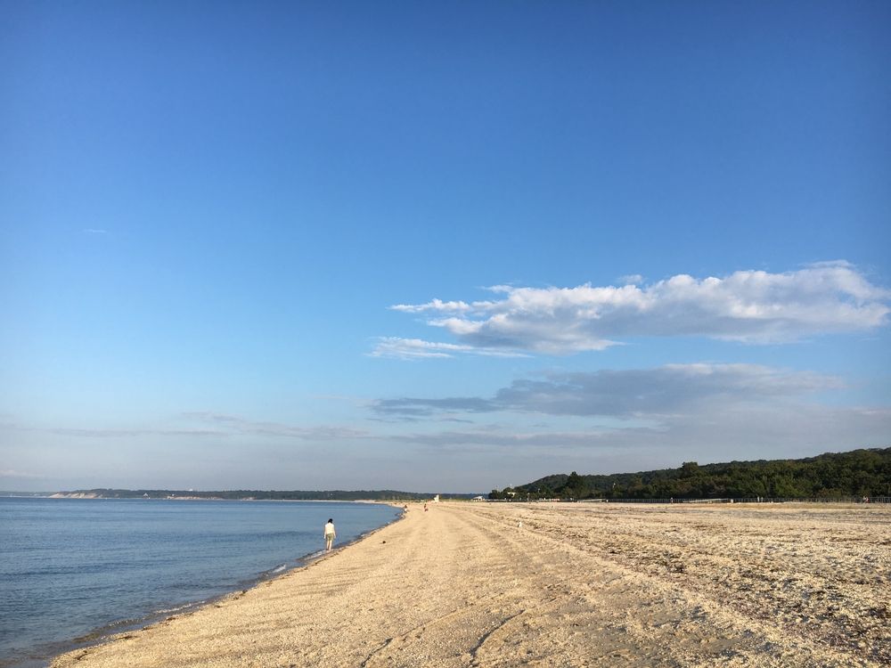 The beach of Sunken Meadow State Park