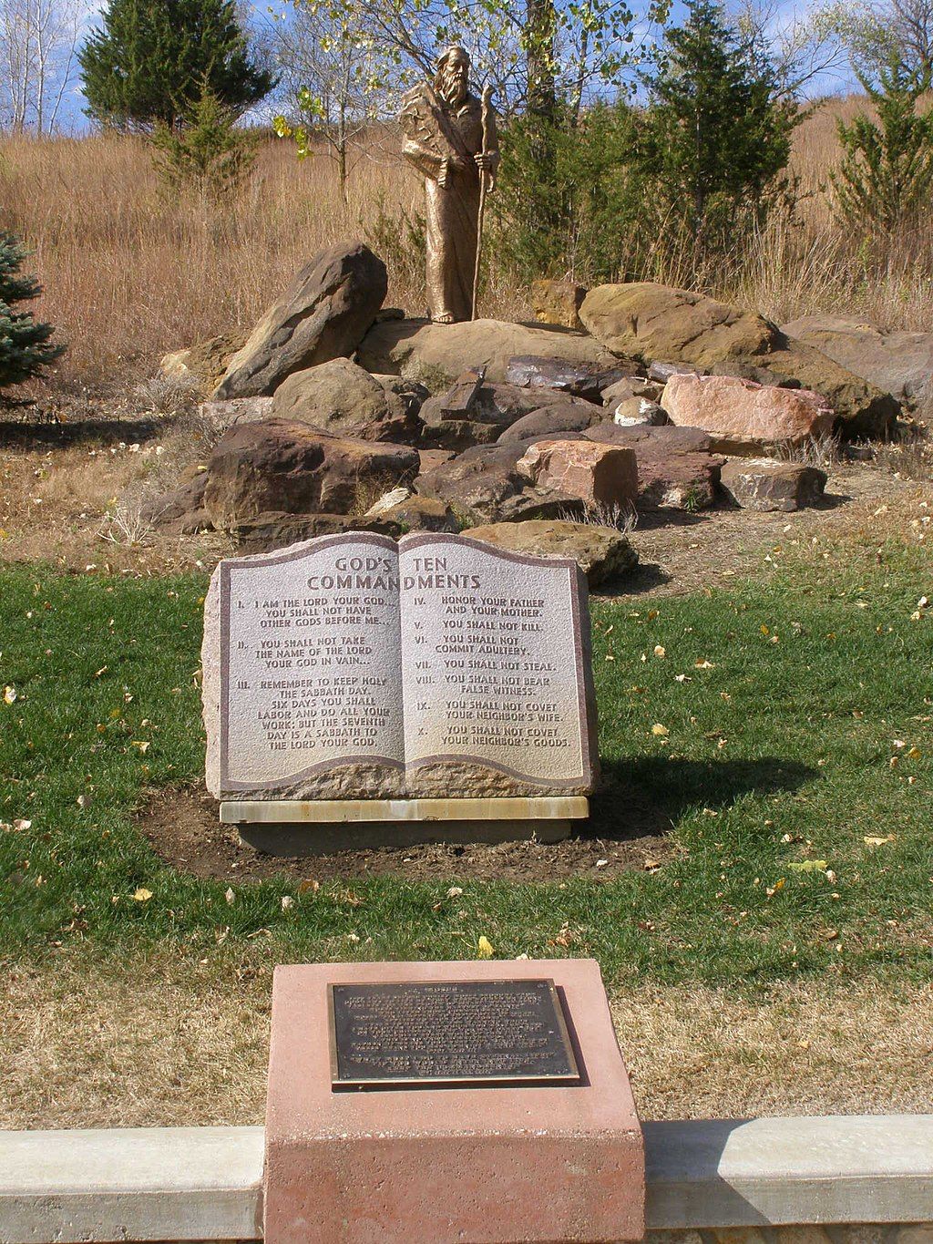 Statue of Moses at Trinity Heights