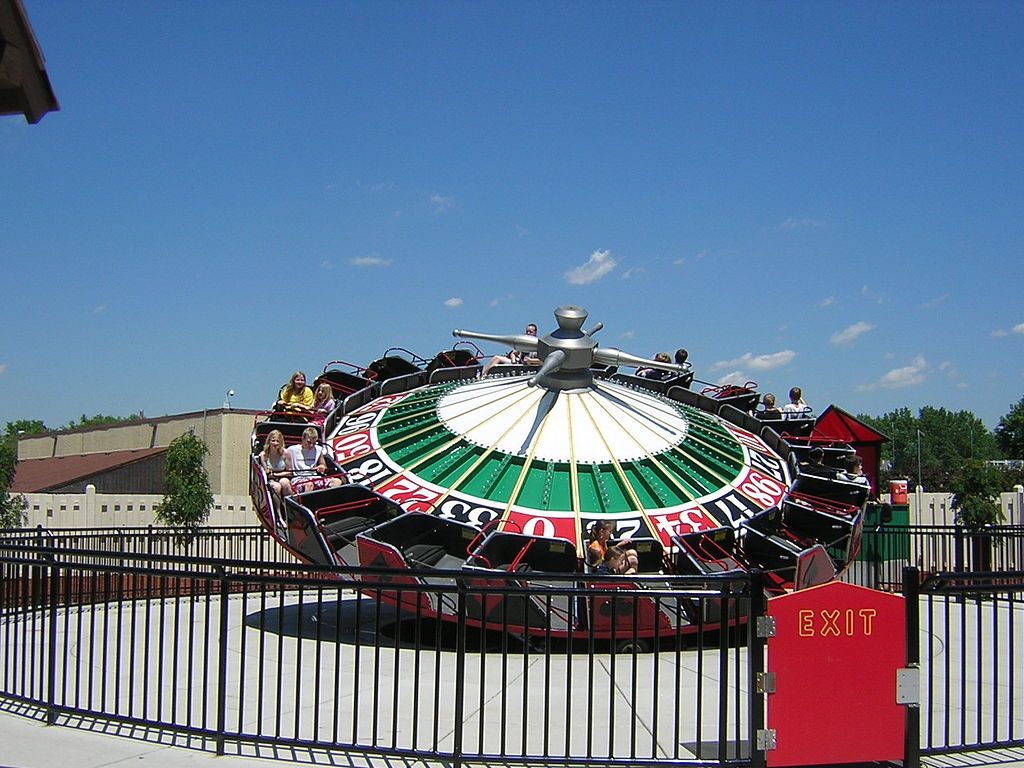A ride at Valleyfair