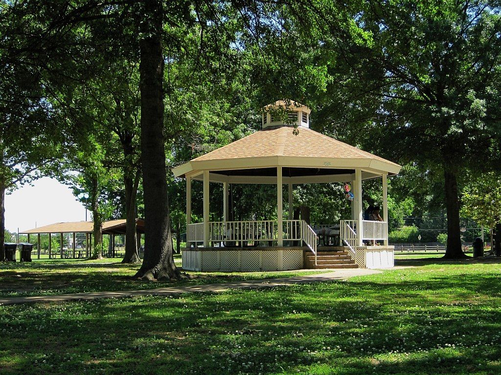 A gazebo at W.J. Freeman Park