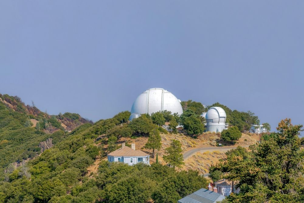 Aerial view of Lick Observatory