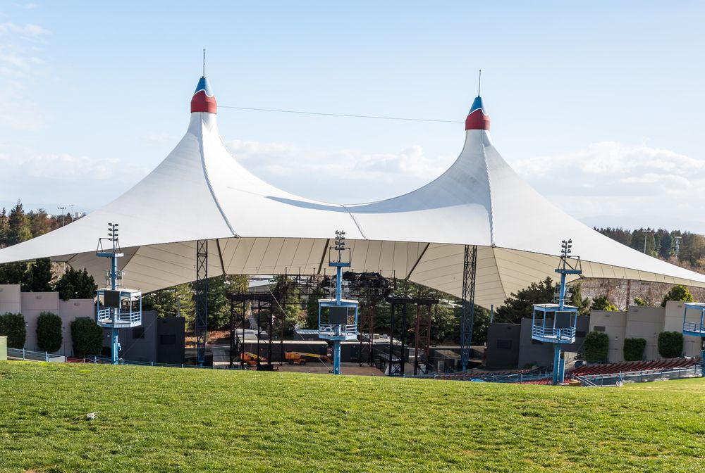 Daytime view of Shoreline Amphitheatre