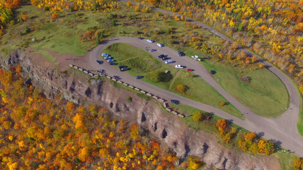 Aerial View of Brockway Mountain Drive