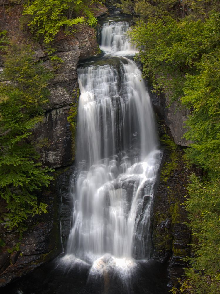Rushing waters of Bushkill Falls