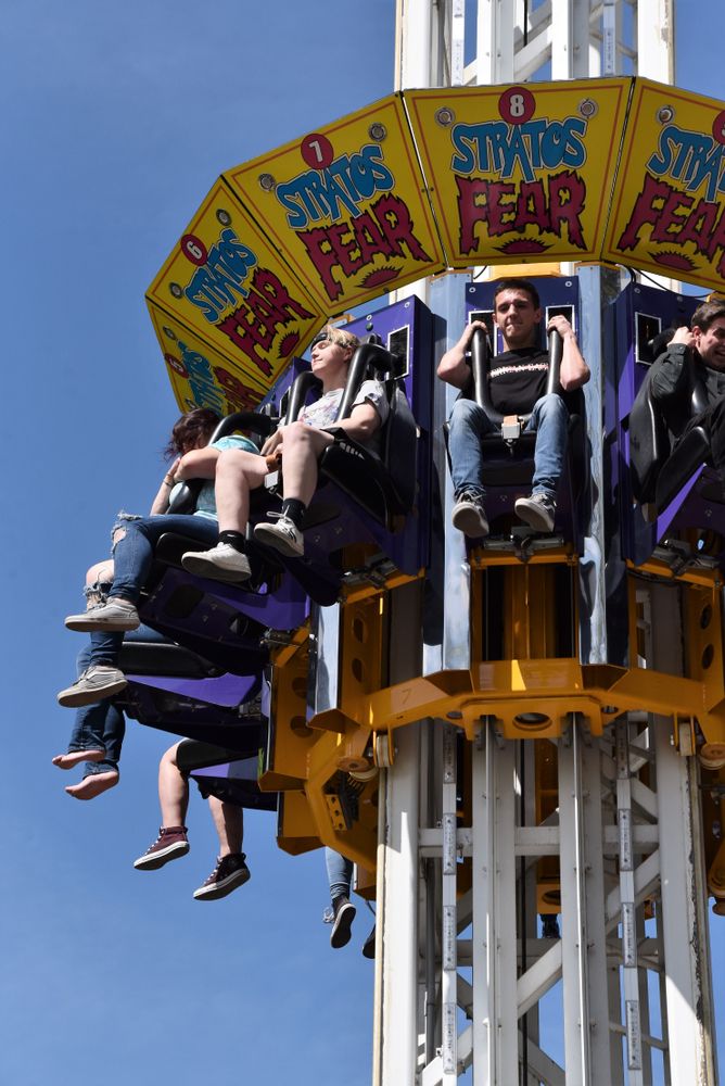 A thrilling ride in Knoebels Amusement Park
