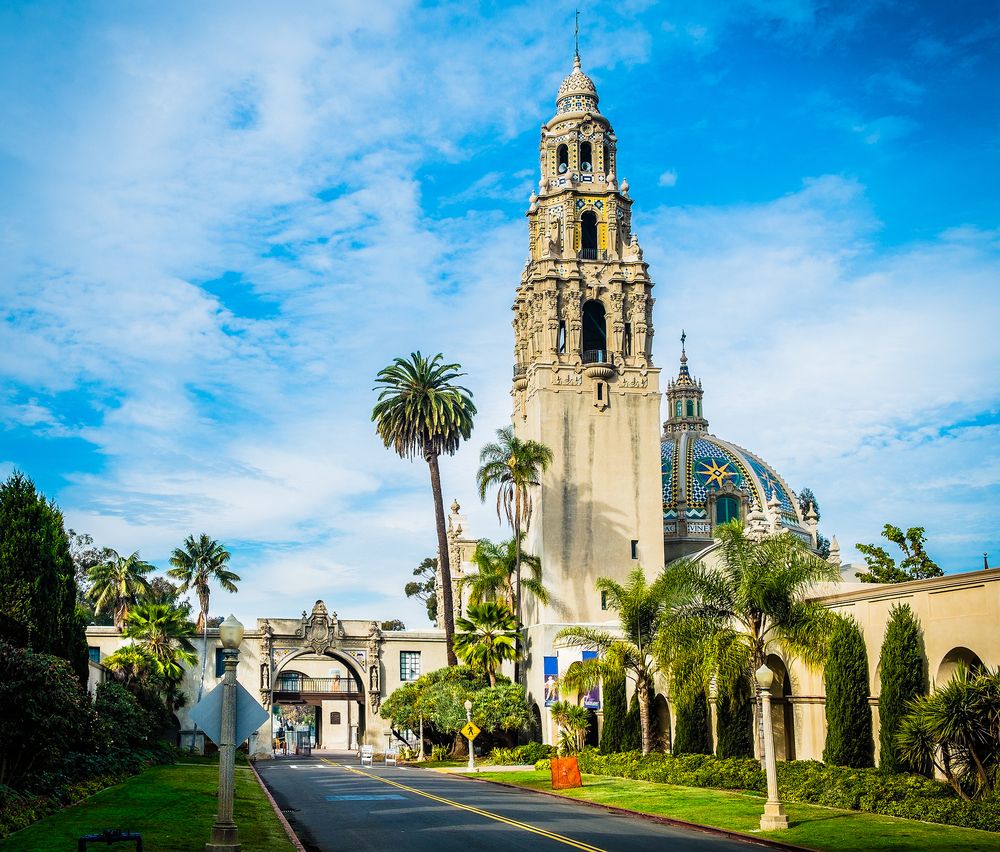 Bell tower at Balboa Park
