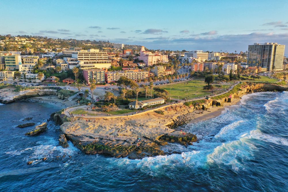 Aerial view of La Jolla Coast