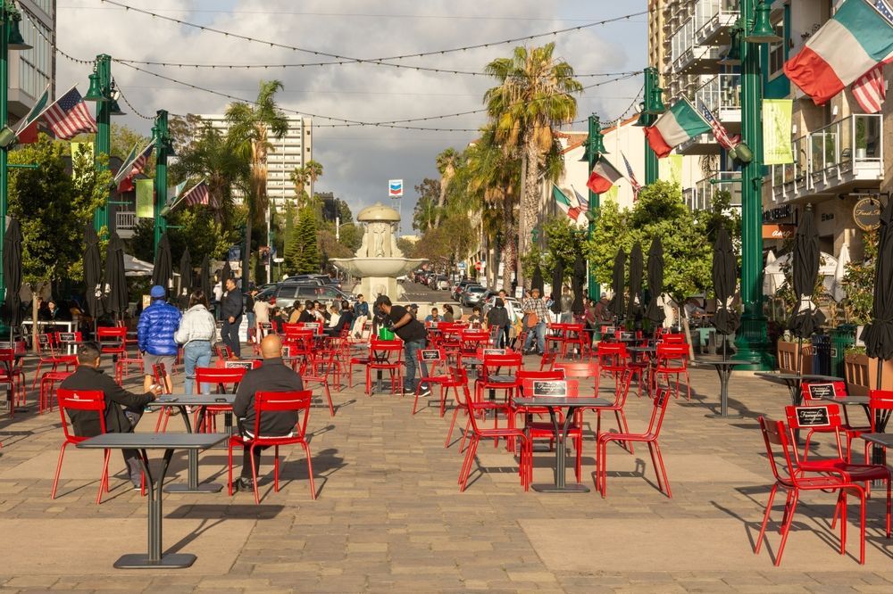 The piazza della famiglia at Little Italy