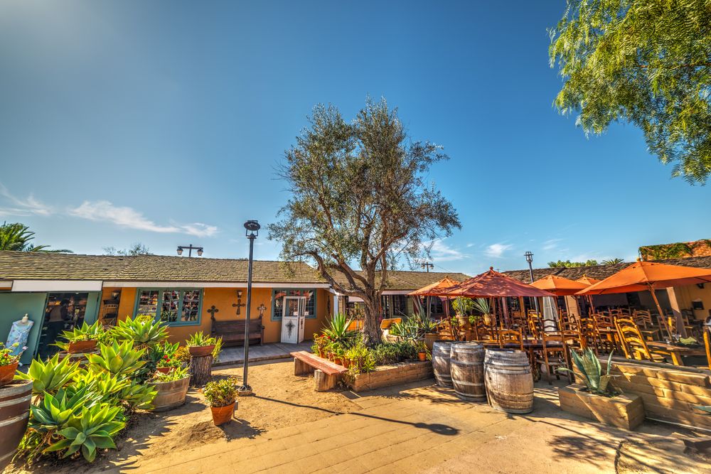 Small square of Old Town San Diego