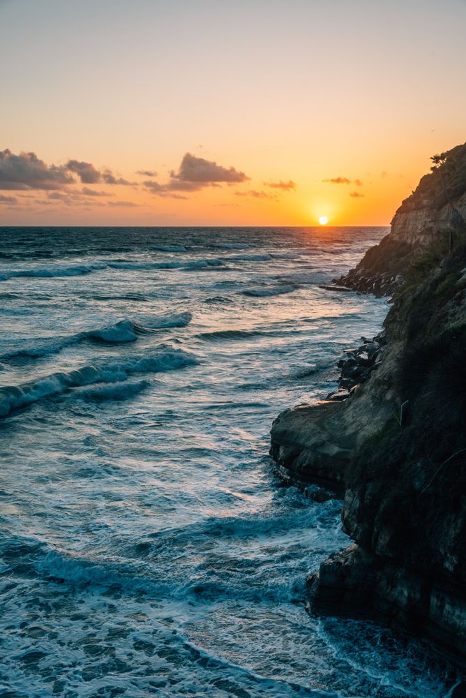 The waters of Swami's Beach