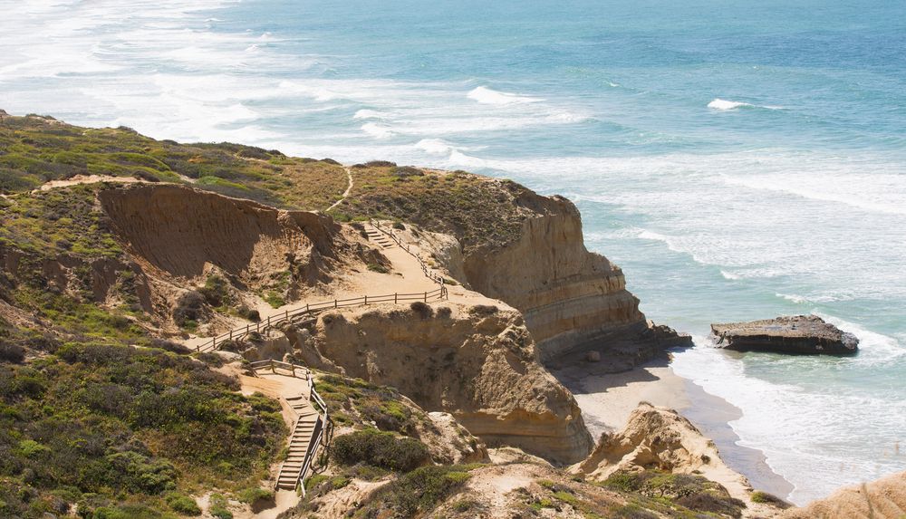 Aerial view of Torrey Pines State Natural Reserve
