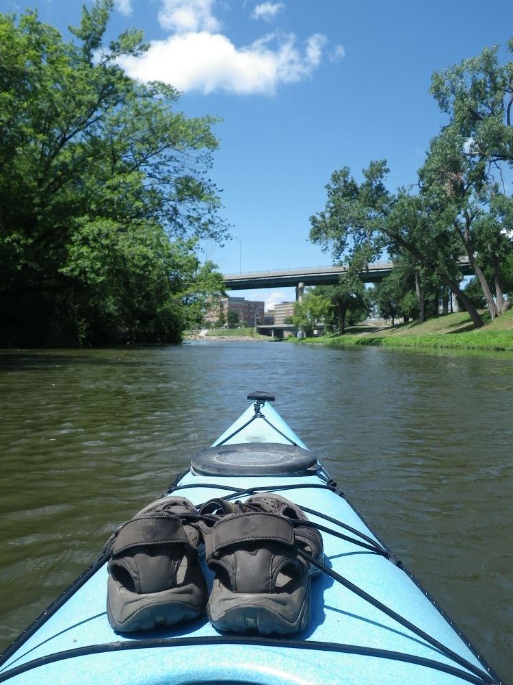 Kayaking on Big Sioux River