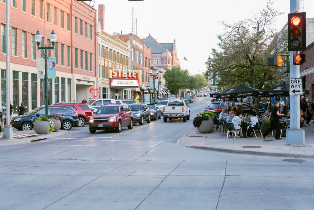 The road of Downtown Historic District