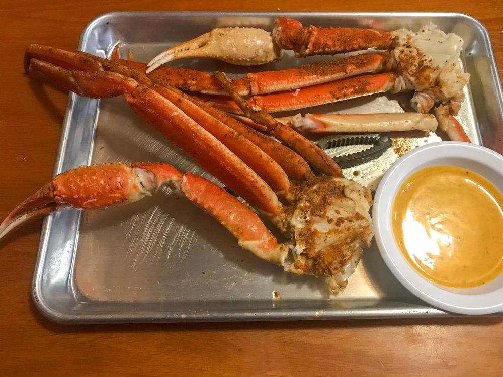 King crab legs dish at R&R Seafood