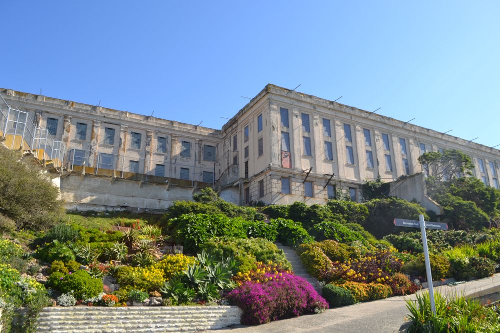 A garden at Alcatraz Island