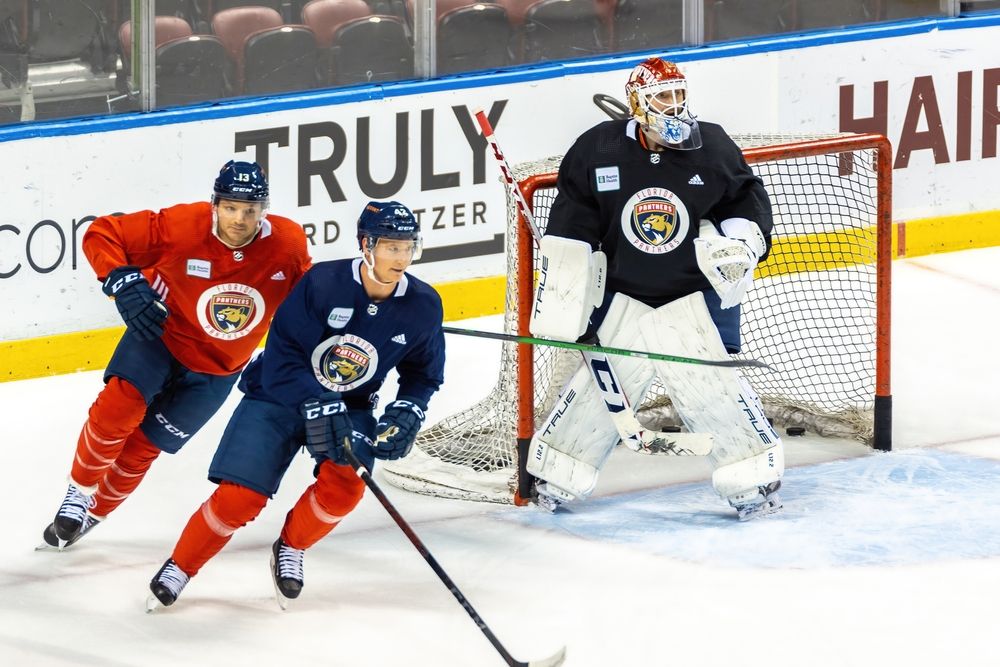A hockey game at FLA Live Arena