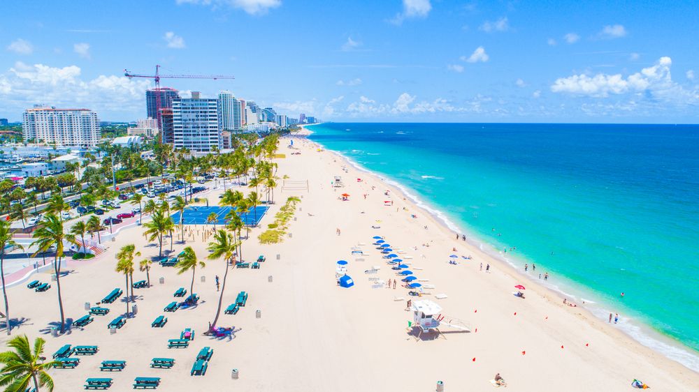 Aerial view of Fort Lauderdale Beach
