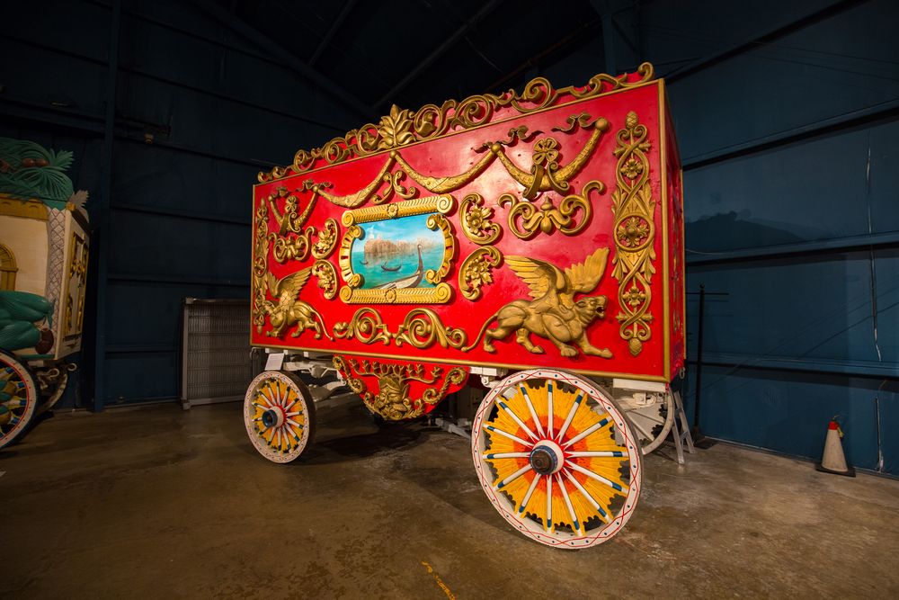 Circus carriage in the John & Mable Ringling Museum of Art