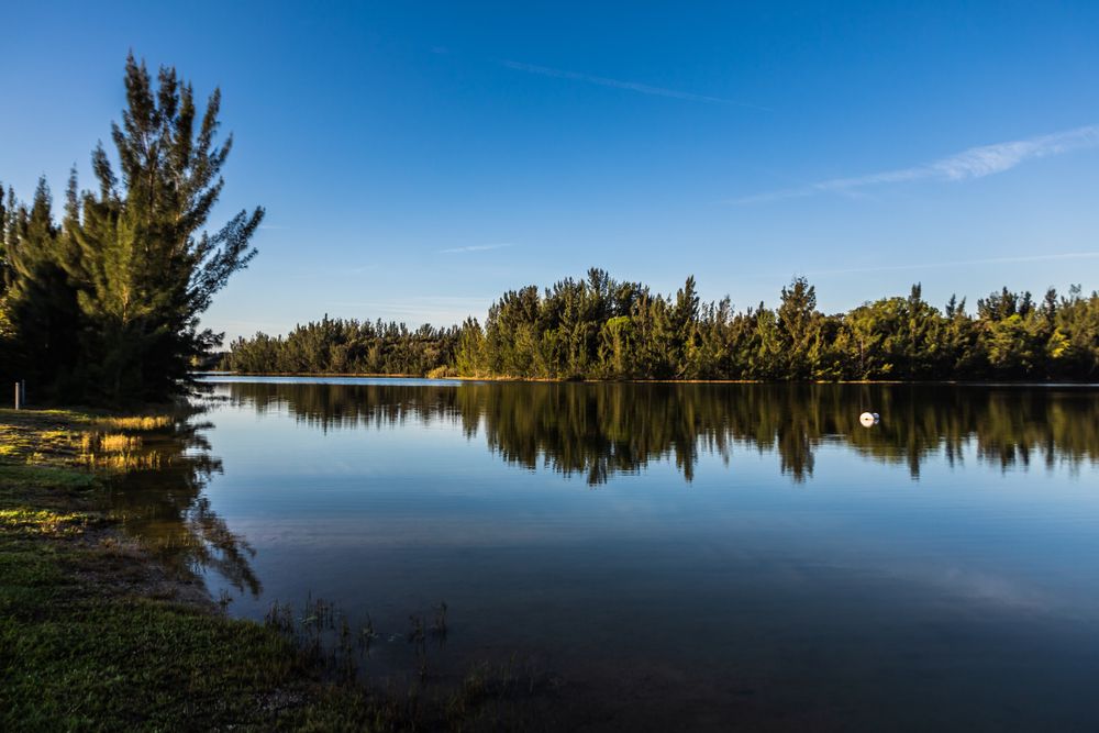 The waters of Markham Park