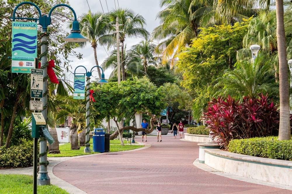 Pathway of Riverwalk Fort Lauderdale