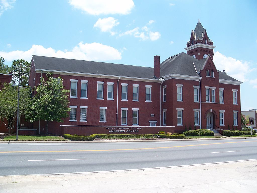 Exterior of Andrews Center at Santa Fe College