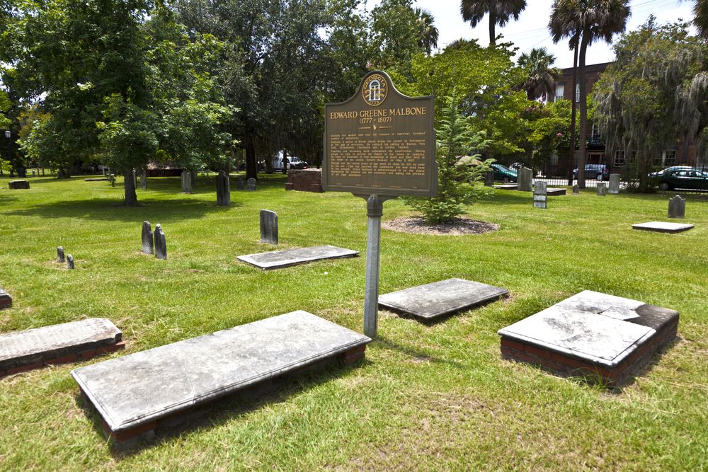 Headstones at Colonial Park Cemetery