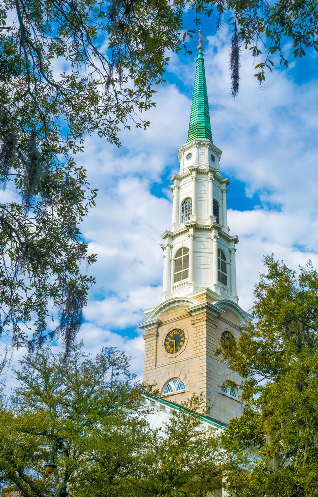 Clock tower of the Independent Presbyterian Church