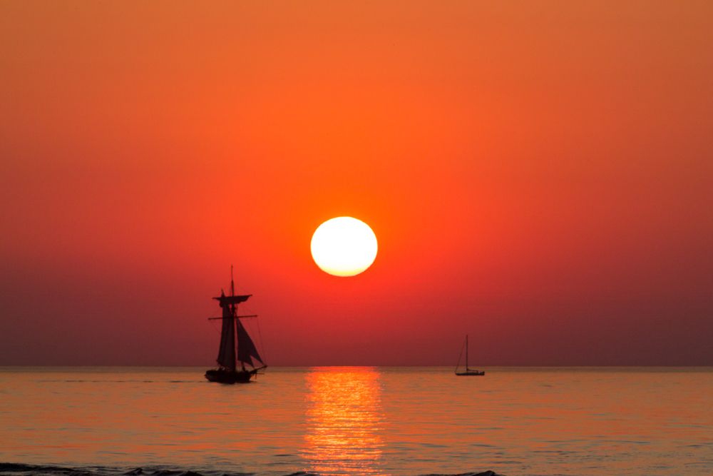 Sunset sailing in South Haven