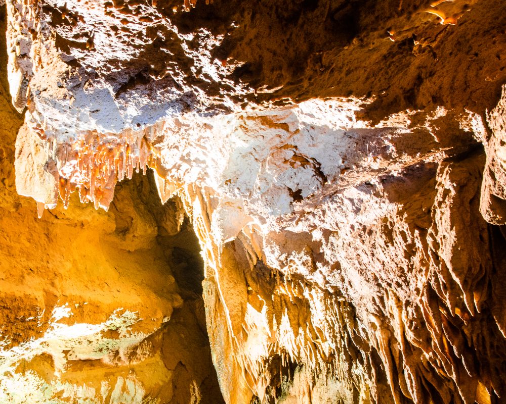 View inside Caverns at Natural Bridge