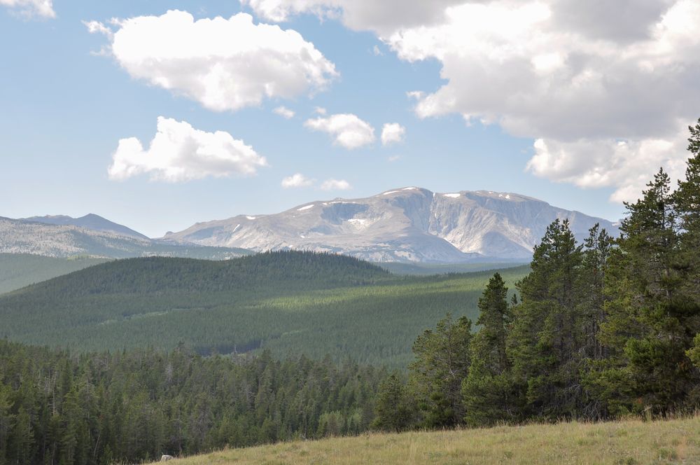View of Big horn mountain at Big Horn National Forest