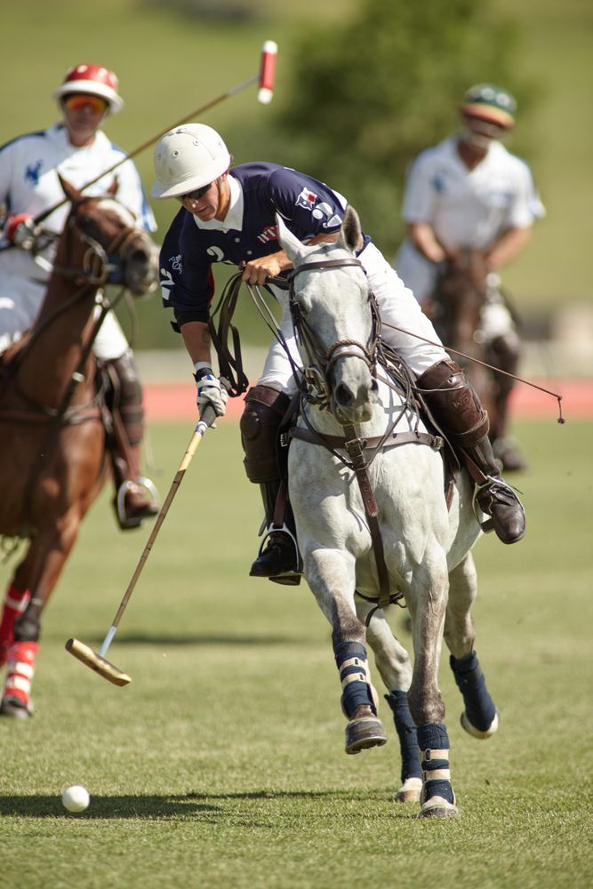 Polo players at Flying H
