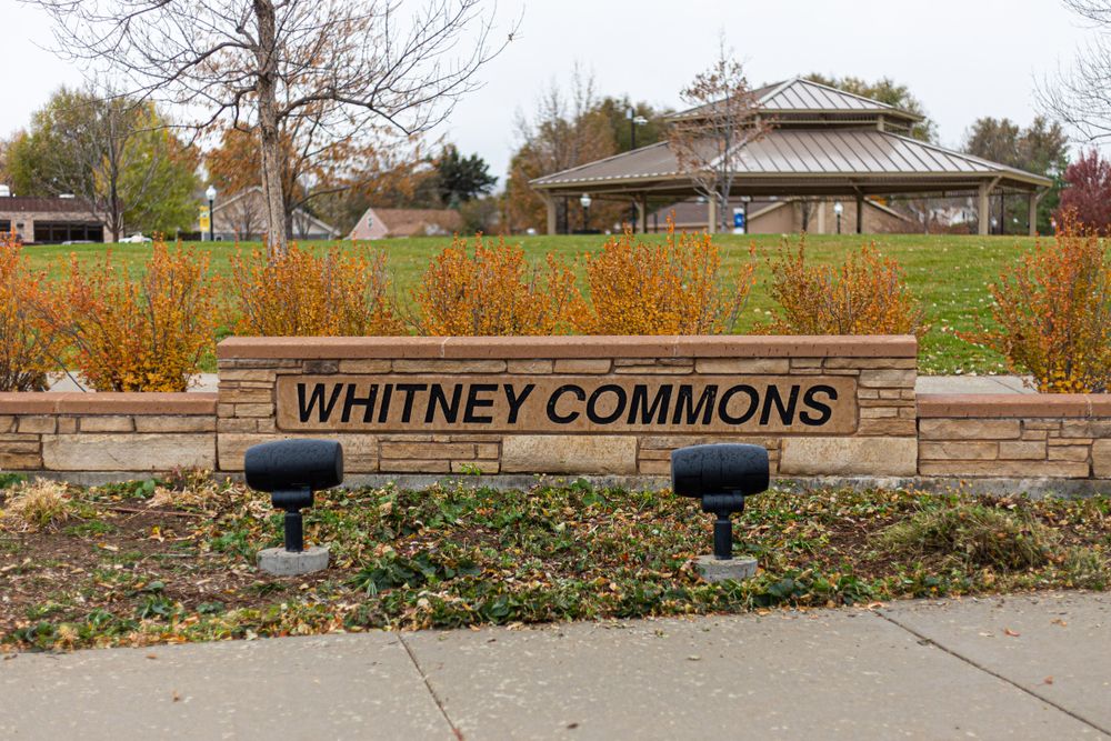 Name sign of Whitney Commons