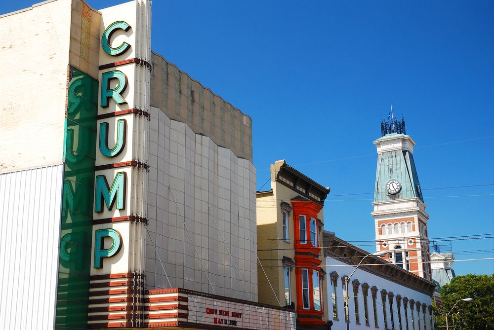 Front View of Crump Theater