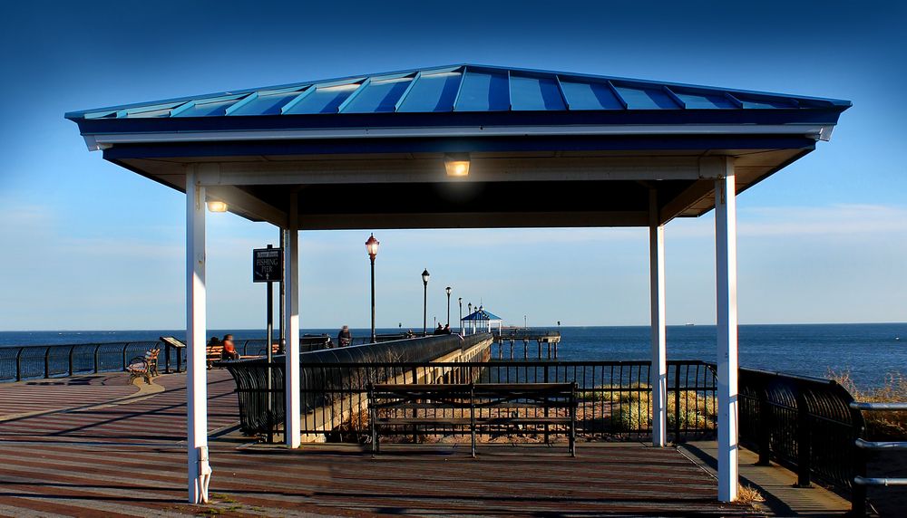 A pier at Midland Beach