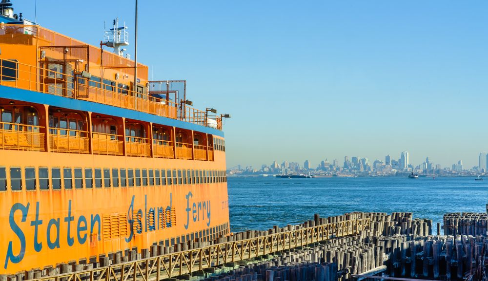Name sign of a Staten Island Ferry