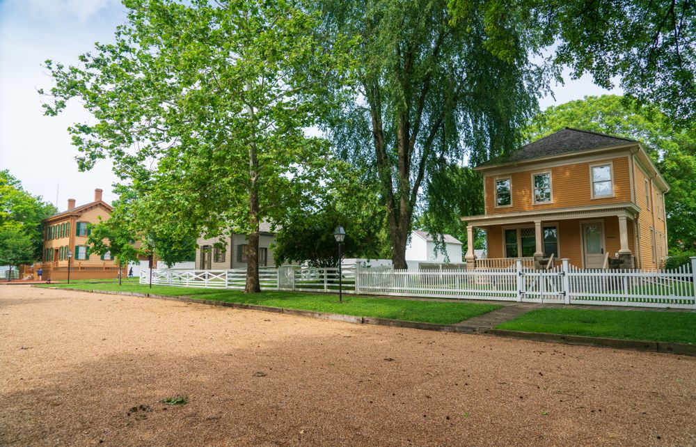 The street of Lincoln Home National Historic Site