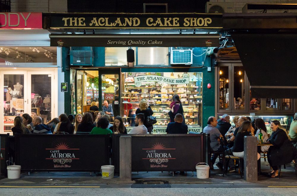 Exterior of Acland cake shop at Acland Street