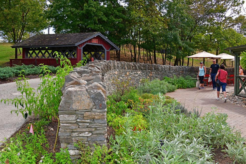 The garden of Maker's Mark Distillery on Star Hill Farms